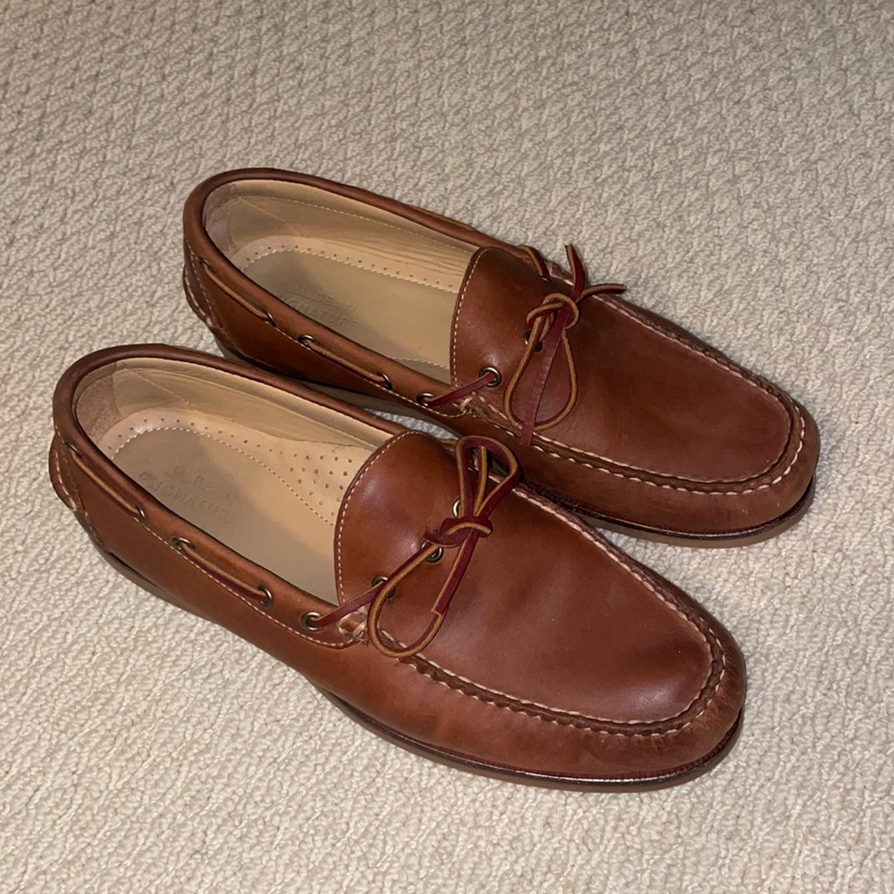 LL Bean Brown camp moccasins boat shoes